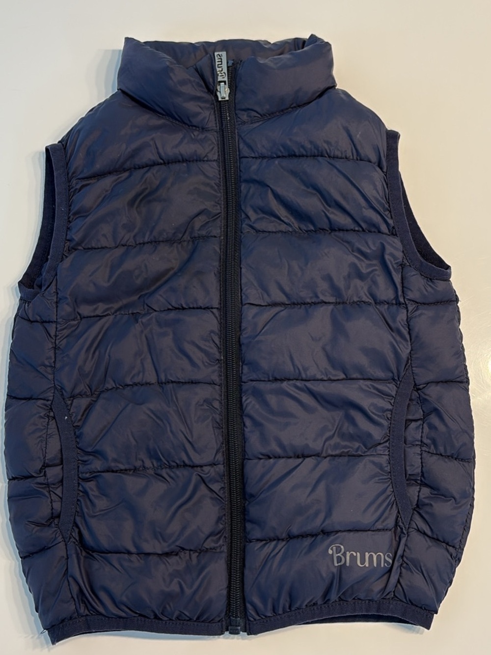 Navy Quilted Kids Puffer Vest
